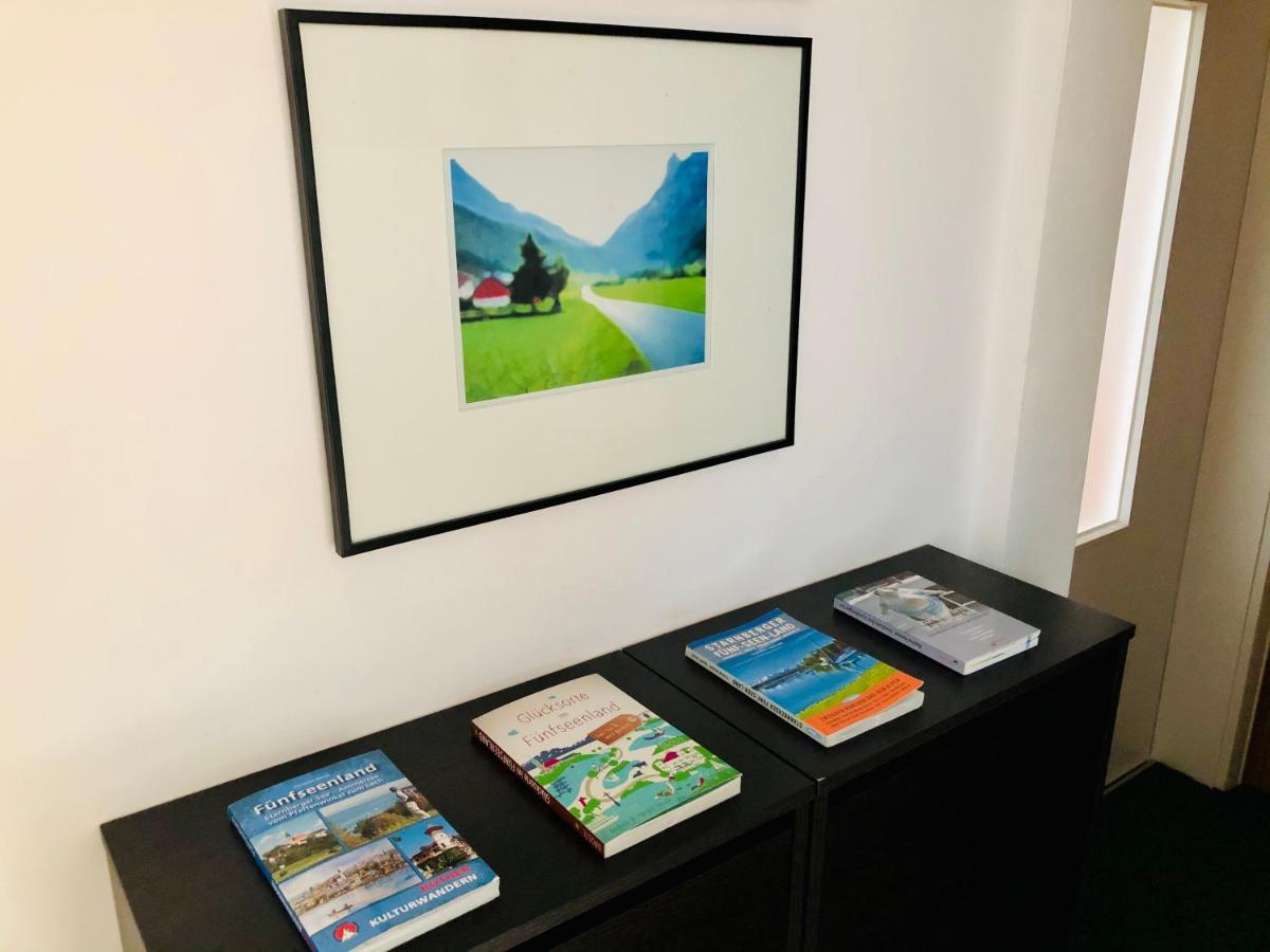 Charmante Ferienwohnung Mit Balkon Im 5-Seen-Land Hechendorf am Pilsensee Bagian luar foto